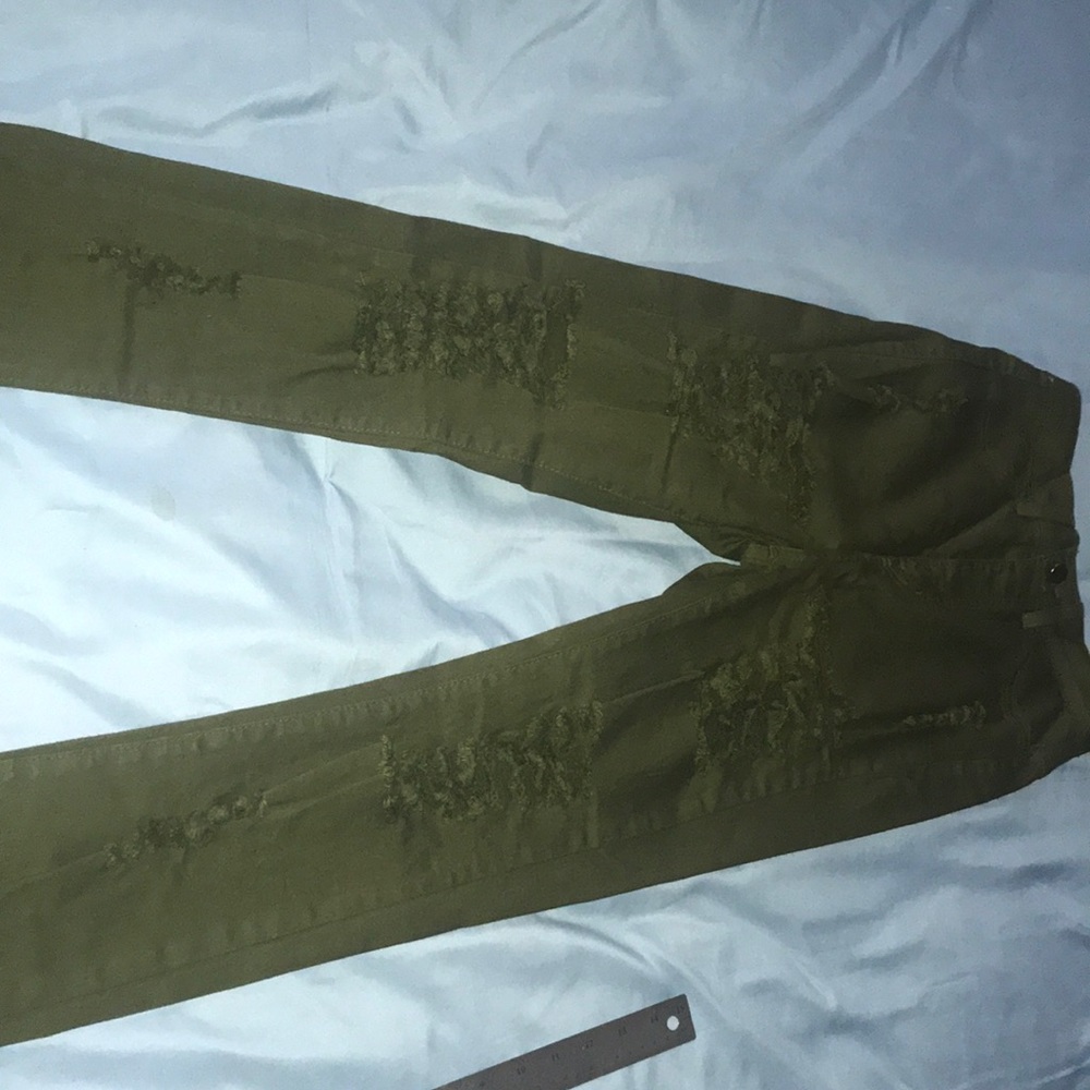 Roll out jeans — Olive